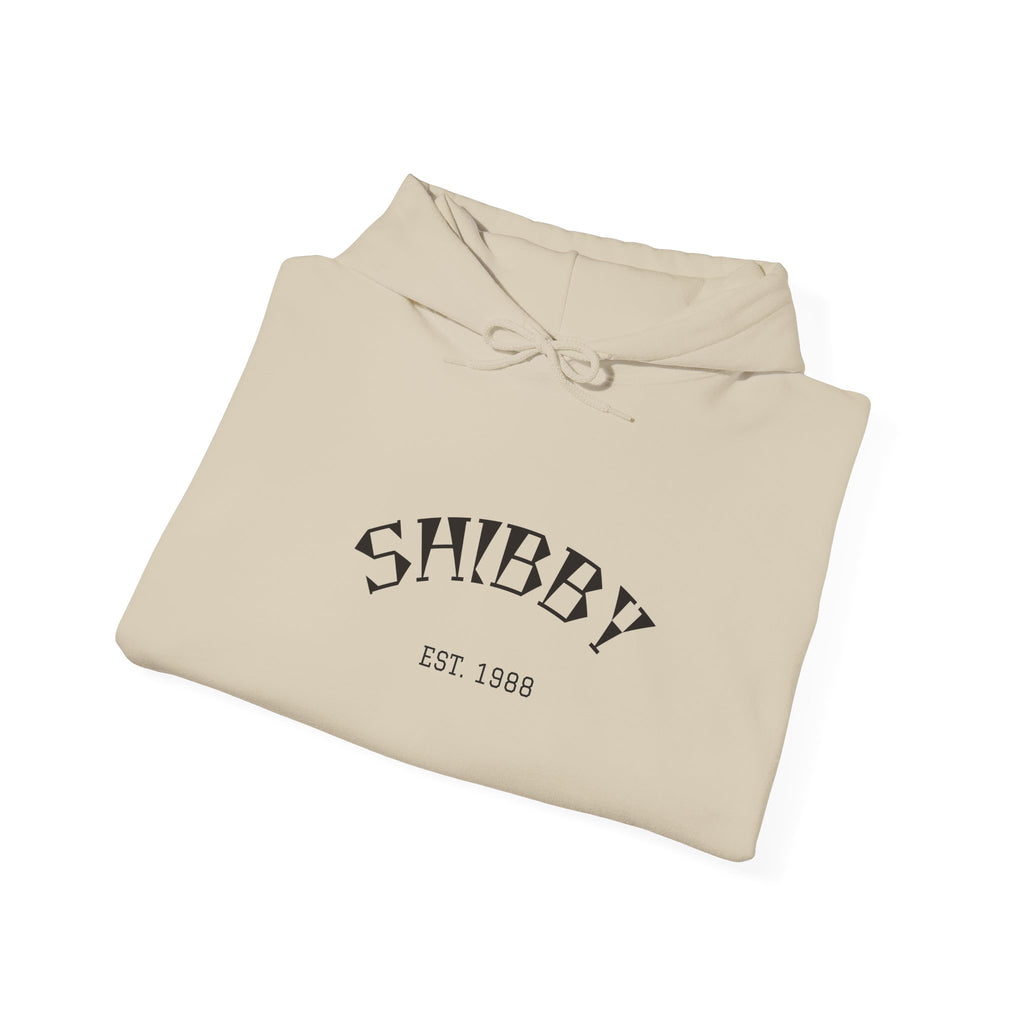 Shibby Est. 1988 Hoodie – Minimal Retro Logo Pullover