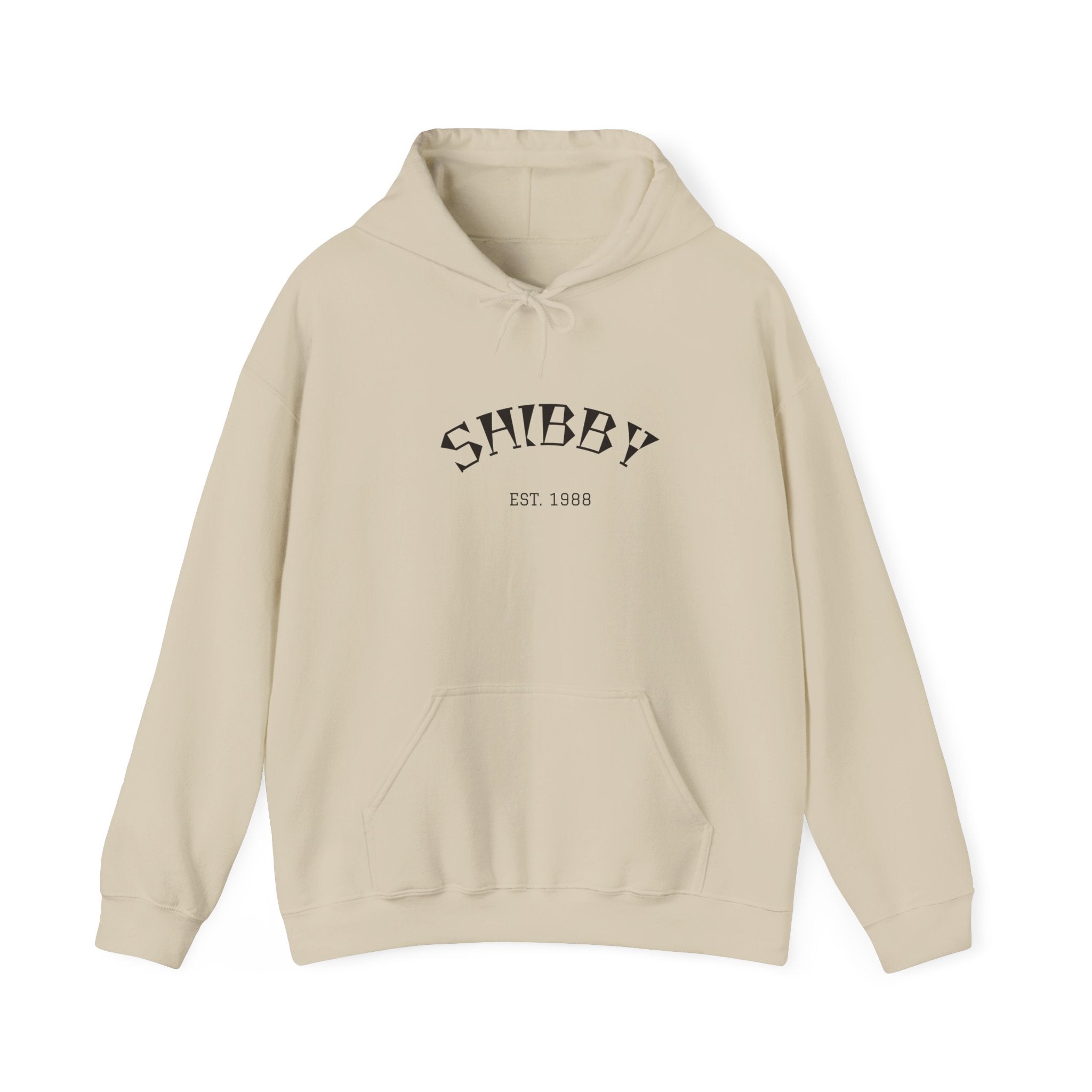 Shibby Est. 1988 Hoodie – Minimal Retro Logo Pullover