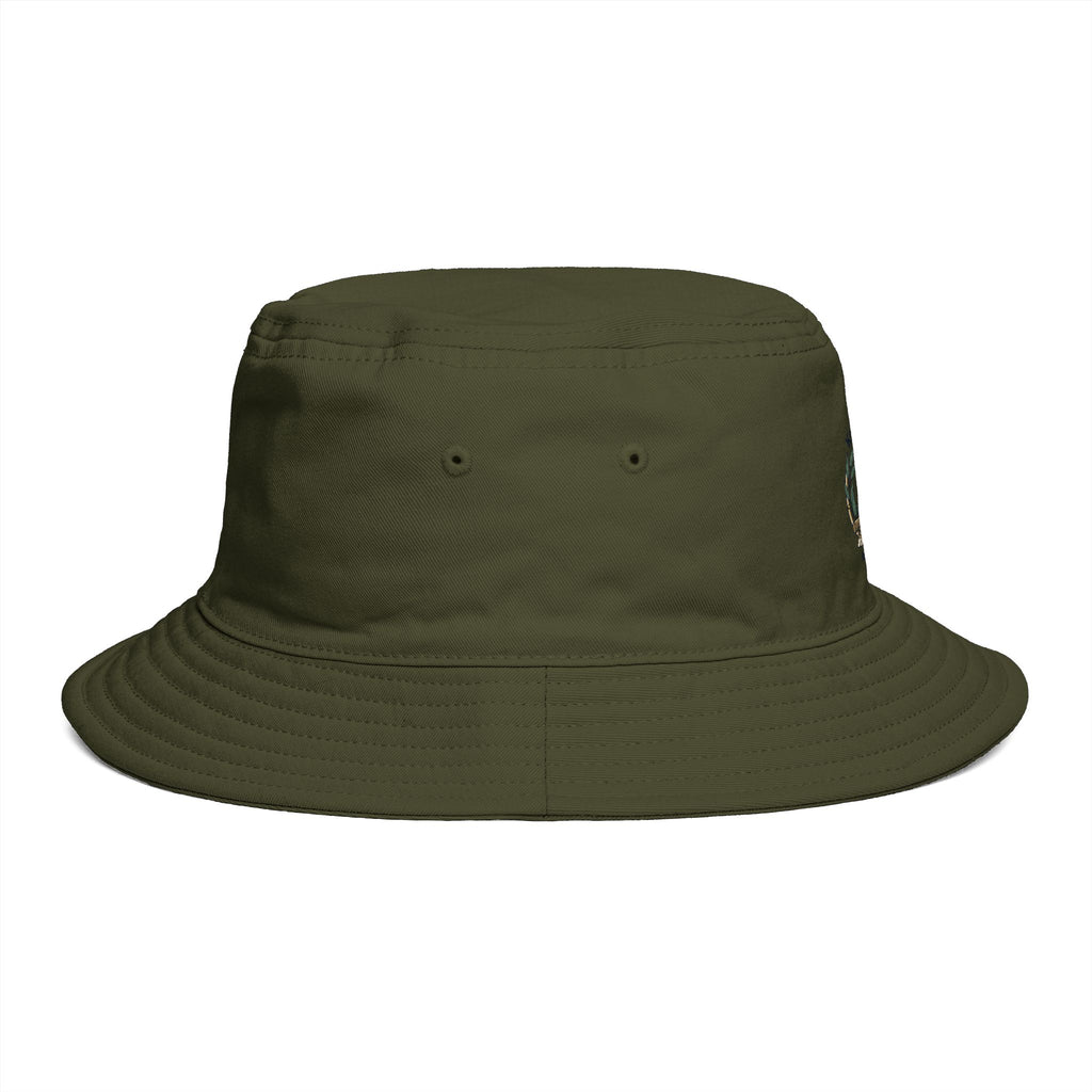 Shibby Vintage Fishing Bucket Hat — "Keep It thorough Kookaburra"