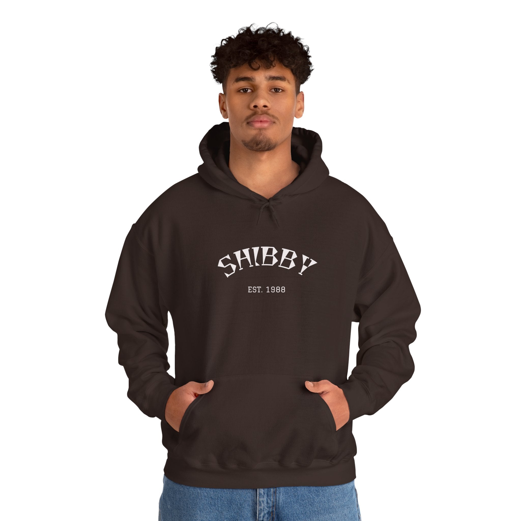 Shibby Est. 1988 Hoodie – Minimal Retro Logo Pullover