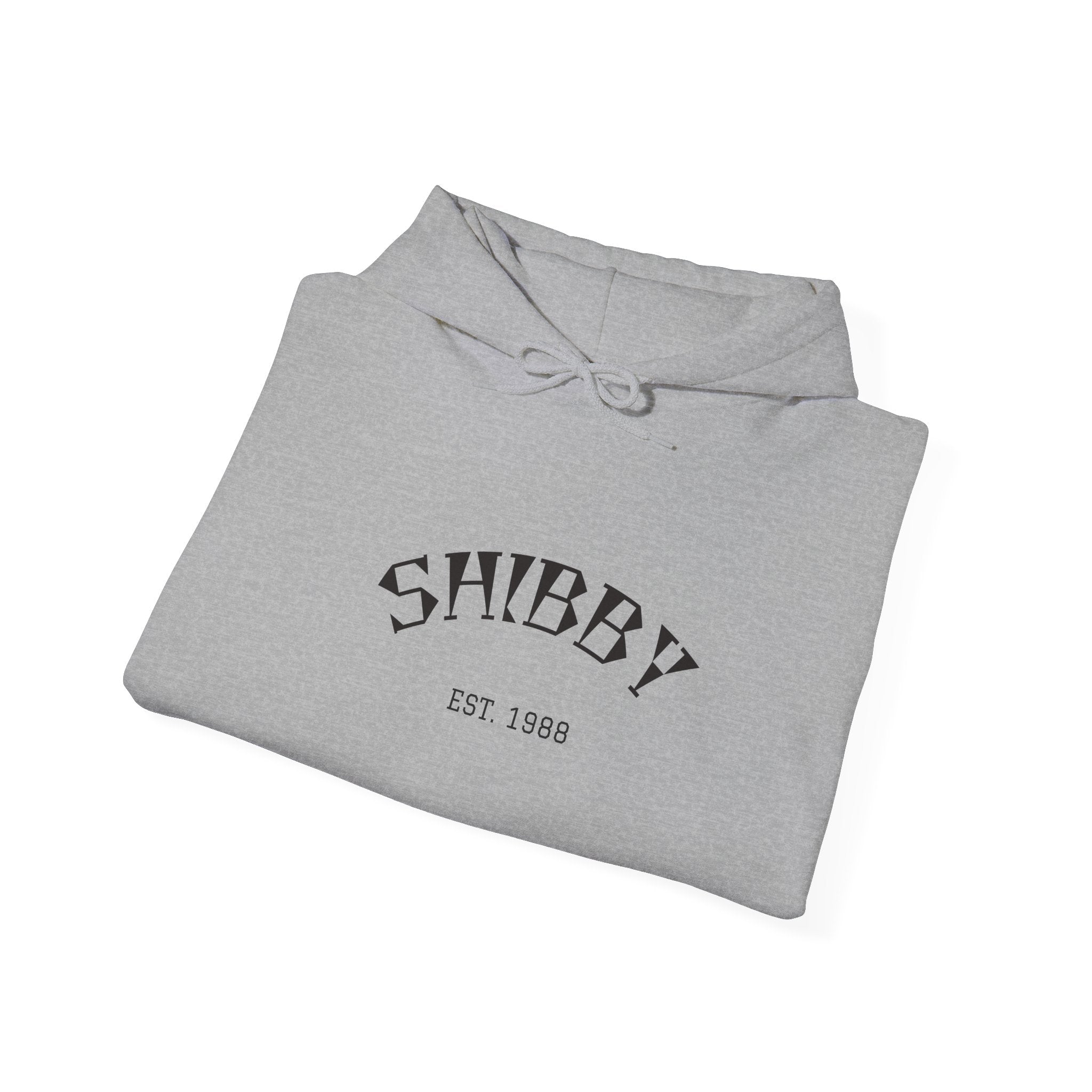Shibby Est. 1988 Hoodie – Minimal Retro Logo Pullover