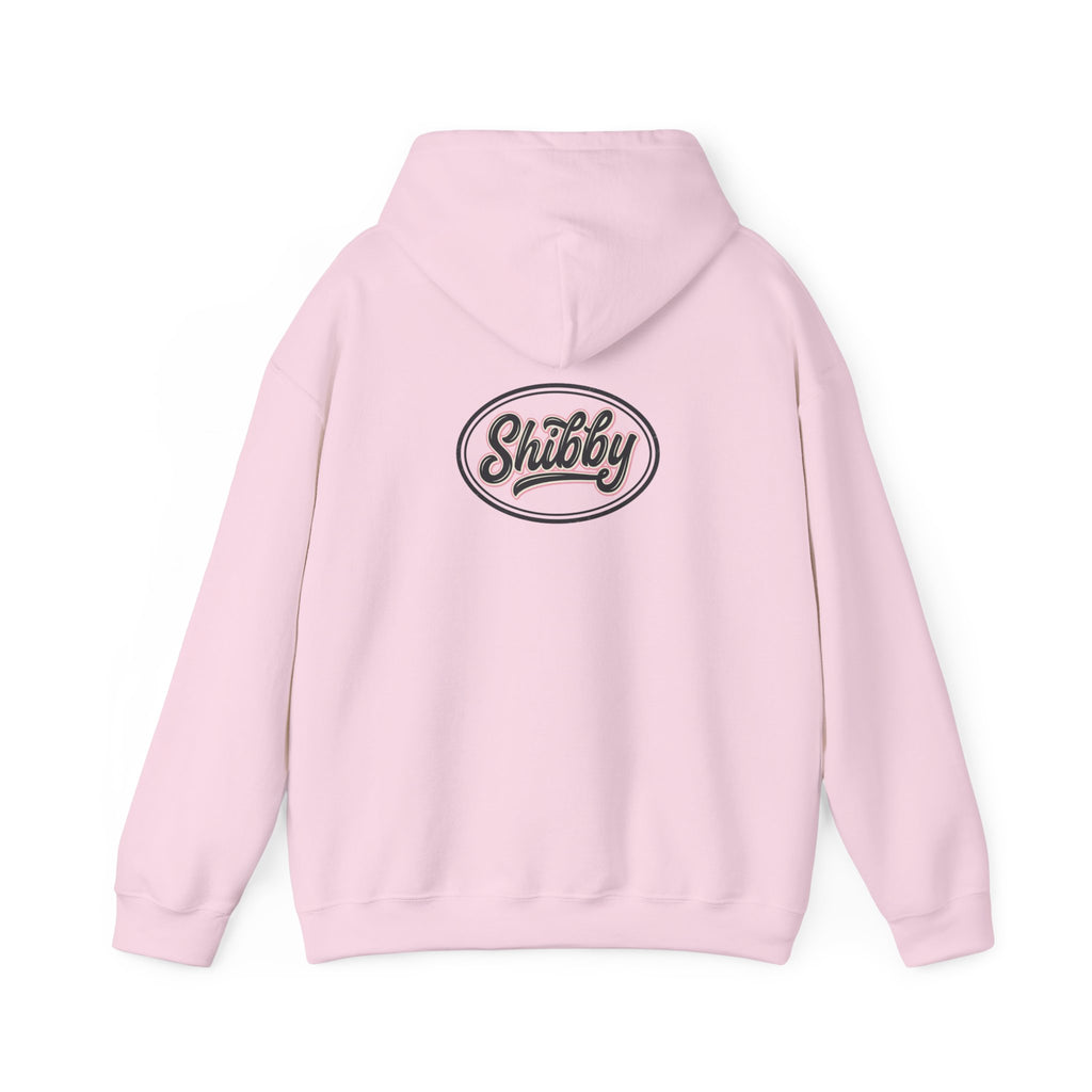 Ladies Jumpers -Shibby Logo Hoodie – Retro Script Pullover