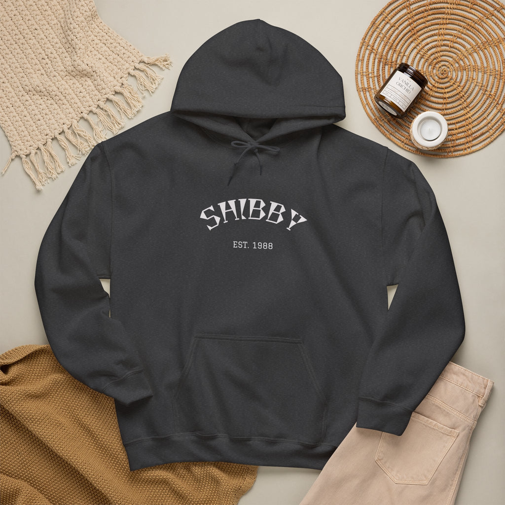 Shibby Est. 1988 Hoodie – Minimal Retro Logo Pullover