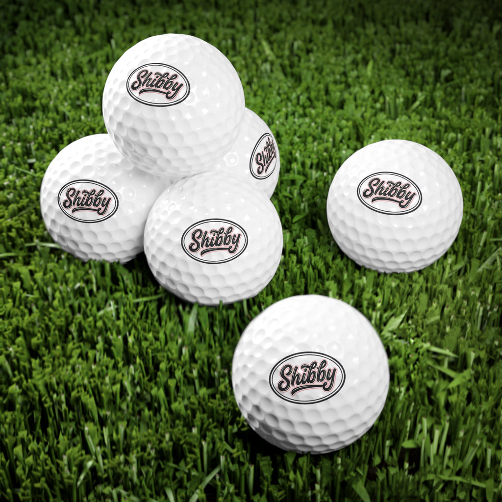 Shibby Golf Balls, 6pcs