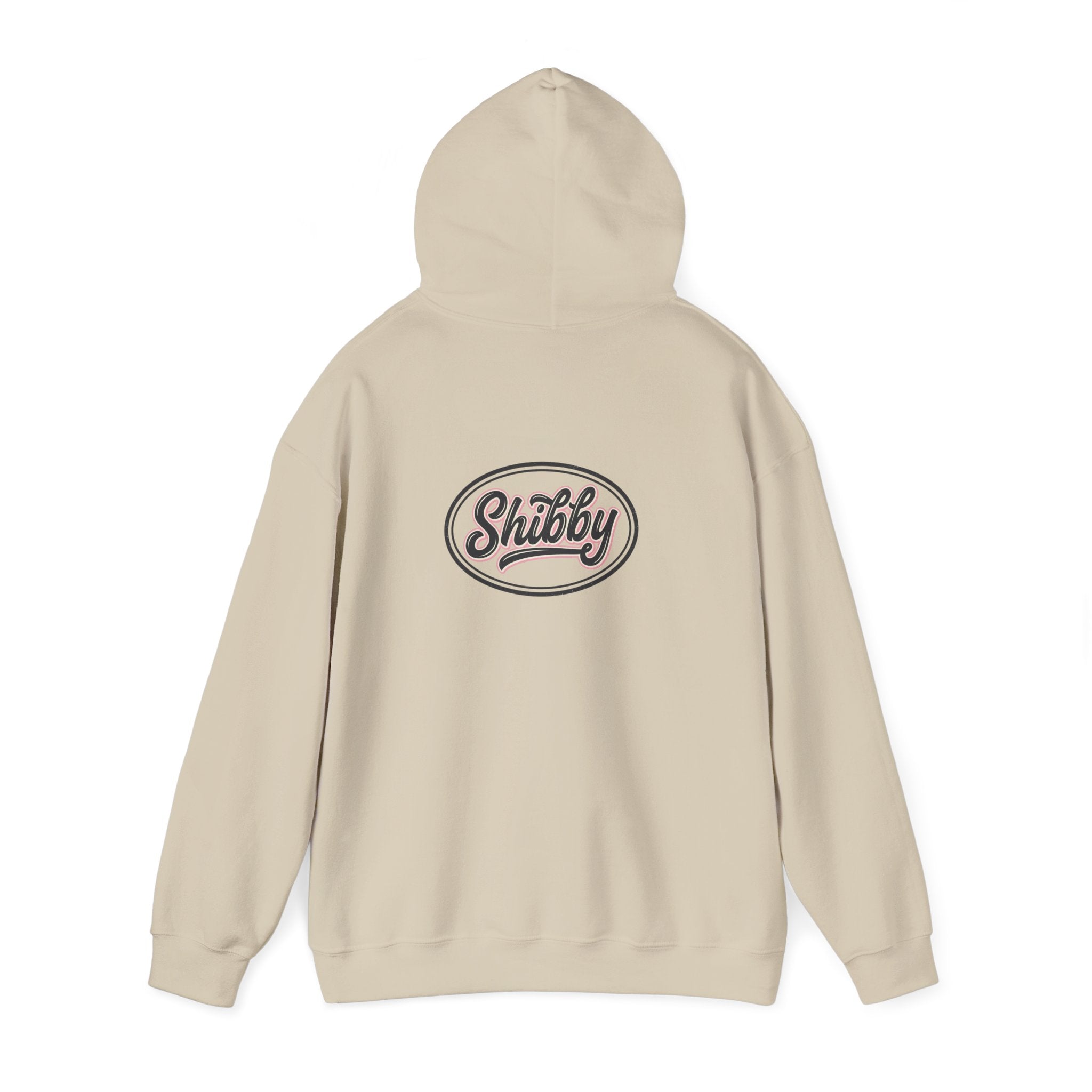 Ladies Jumpers -Shibby Logo Hoodie – Retro Script Pullover