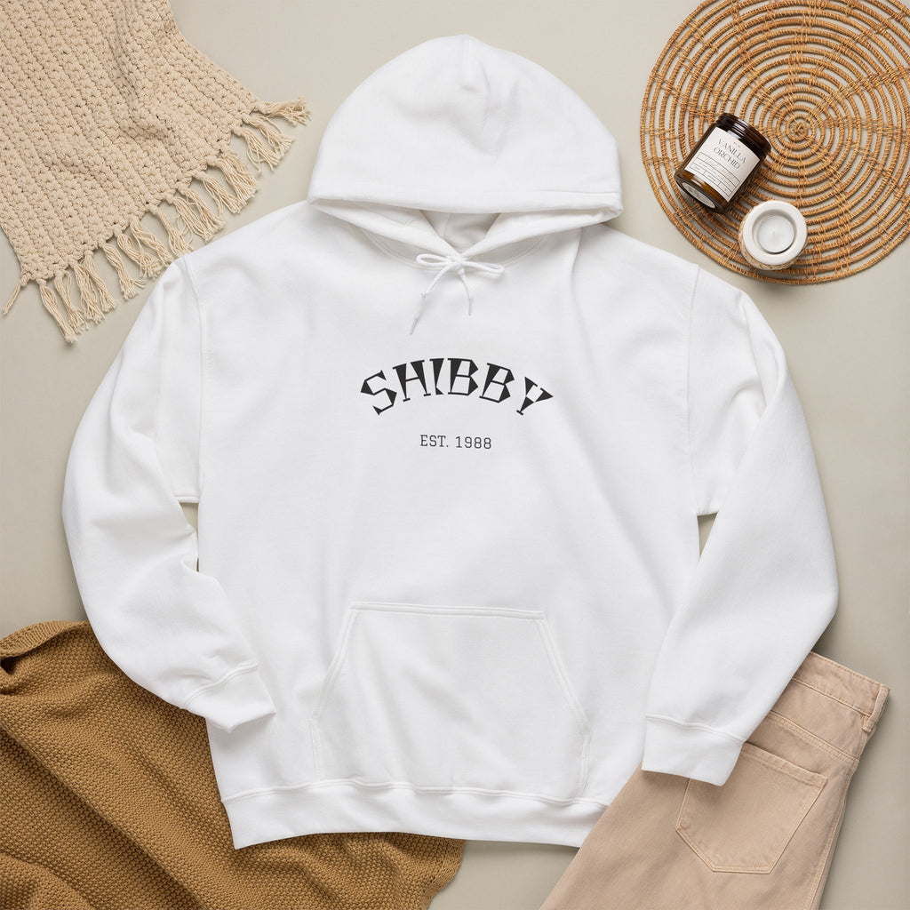 Shibby Est. 1988 Hoodie – Minimal Retro Logo Pullover