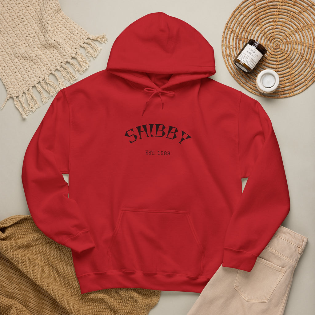 Shibby Est. 1988 Hoodie – Minimal Retro Logo Pullover