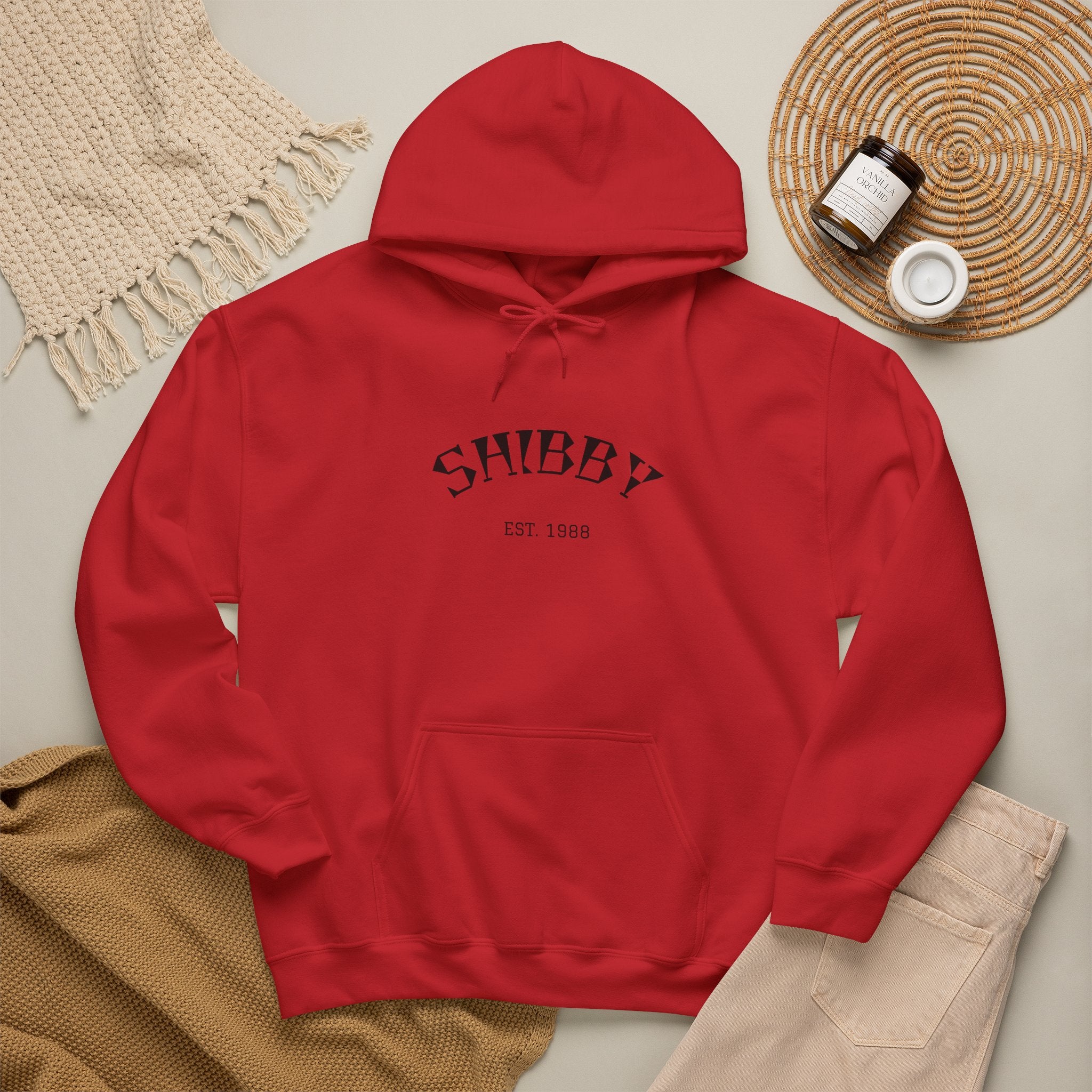 Shibby Est. 1988 Hoodie – Minimal Retro Logo Pullover