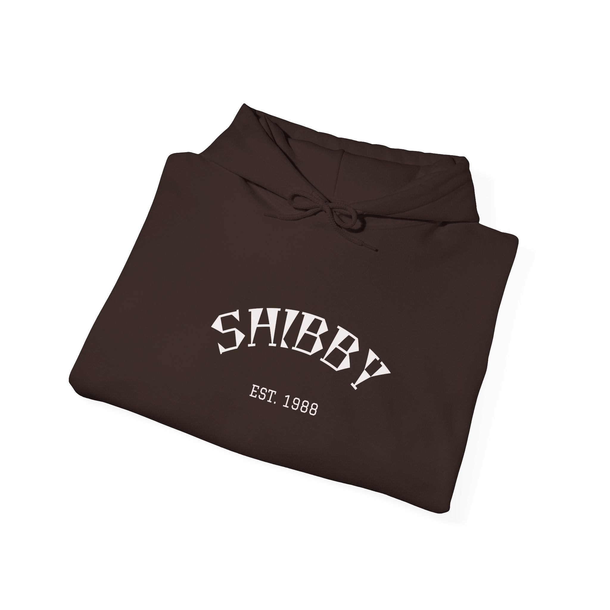 Shibby Est. 1988 Hoodie – Minimal Retro Logo Pullover