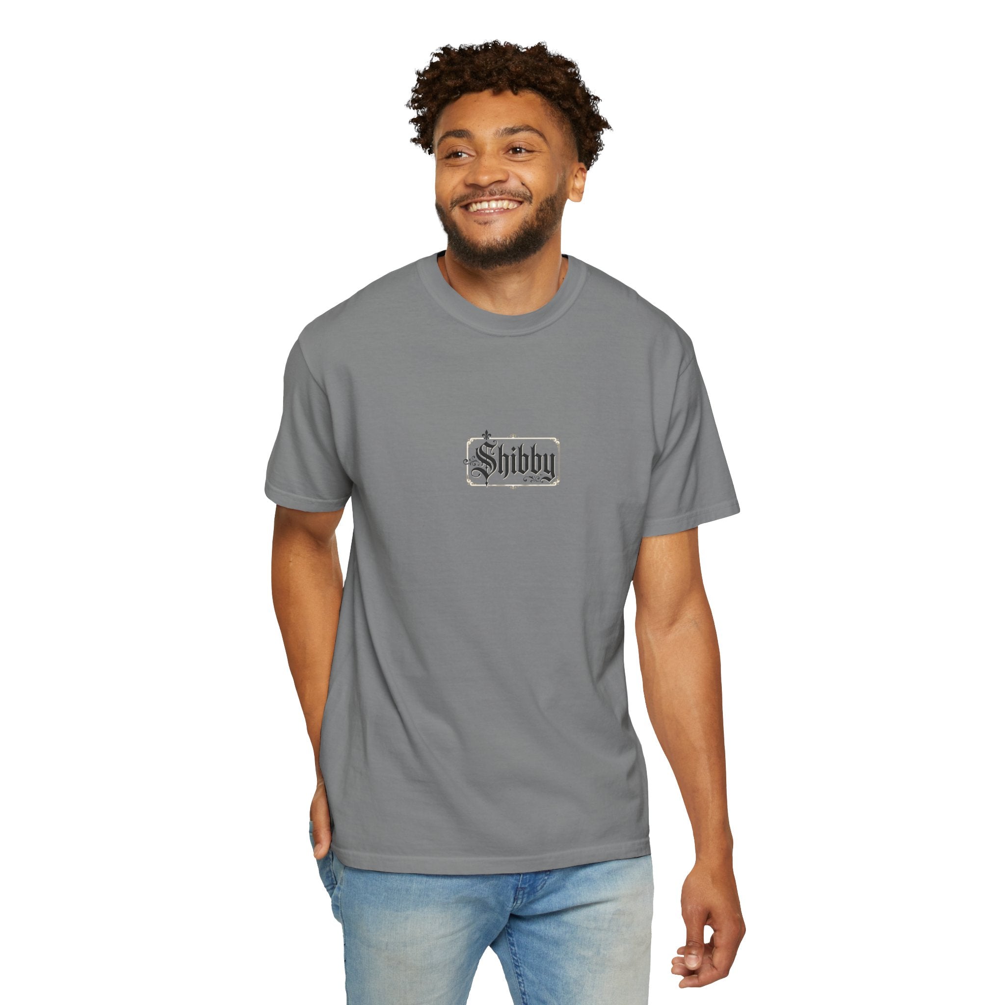 Shibby Script T-Shirt — Minimal Vintage Logo Tee