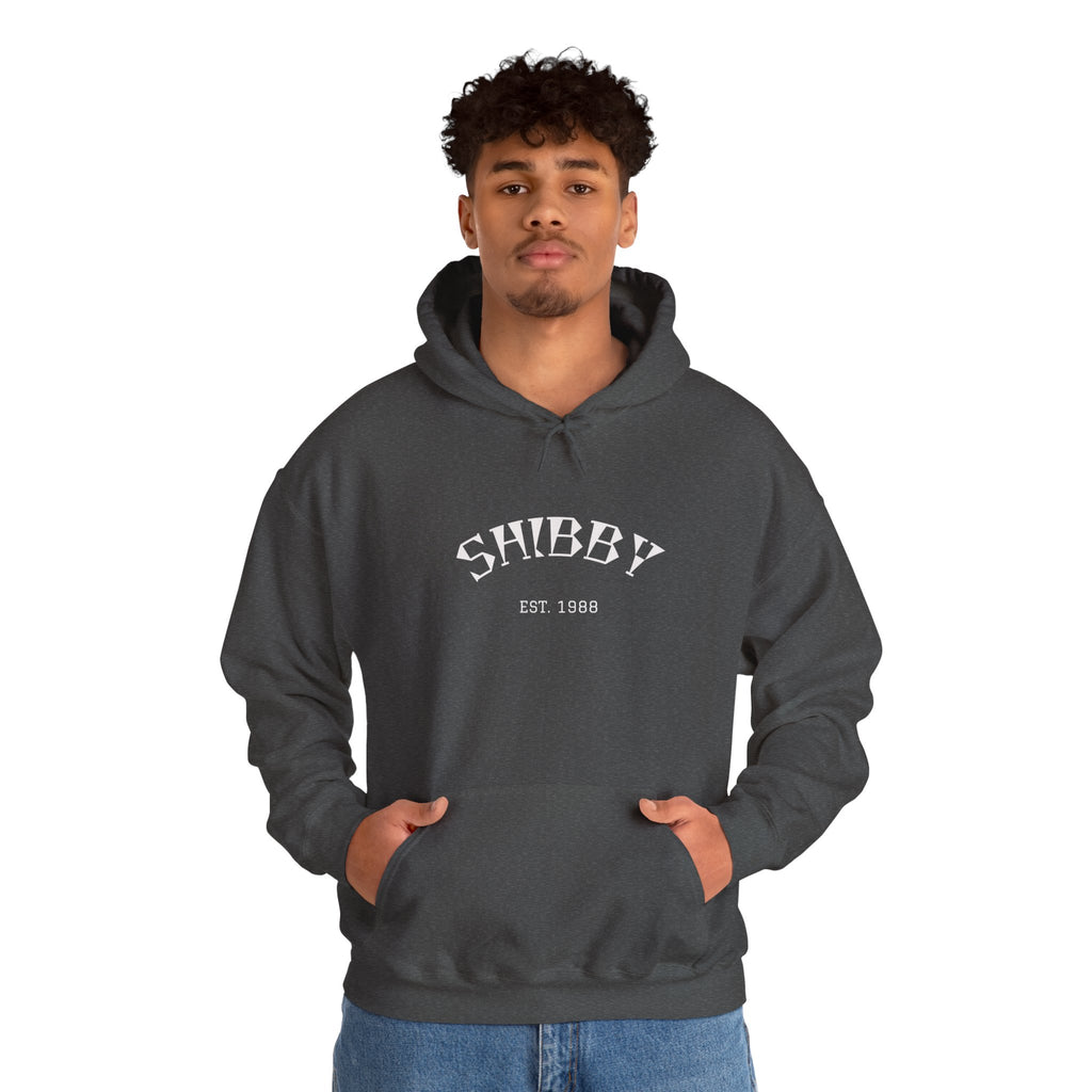 Shibby Est. 1988 Hoodie – Minimal Retro Logo Pullover