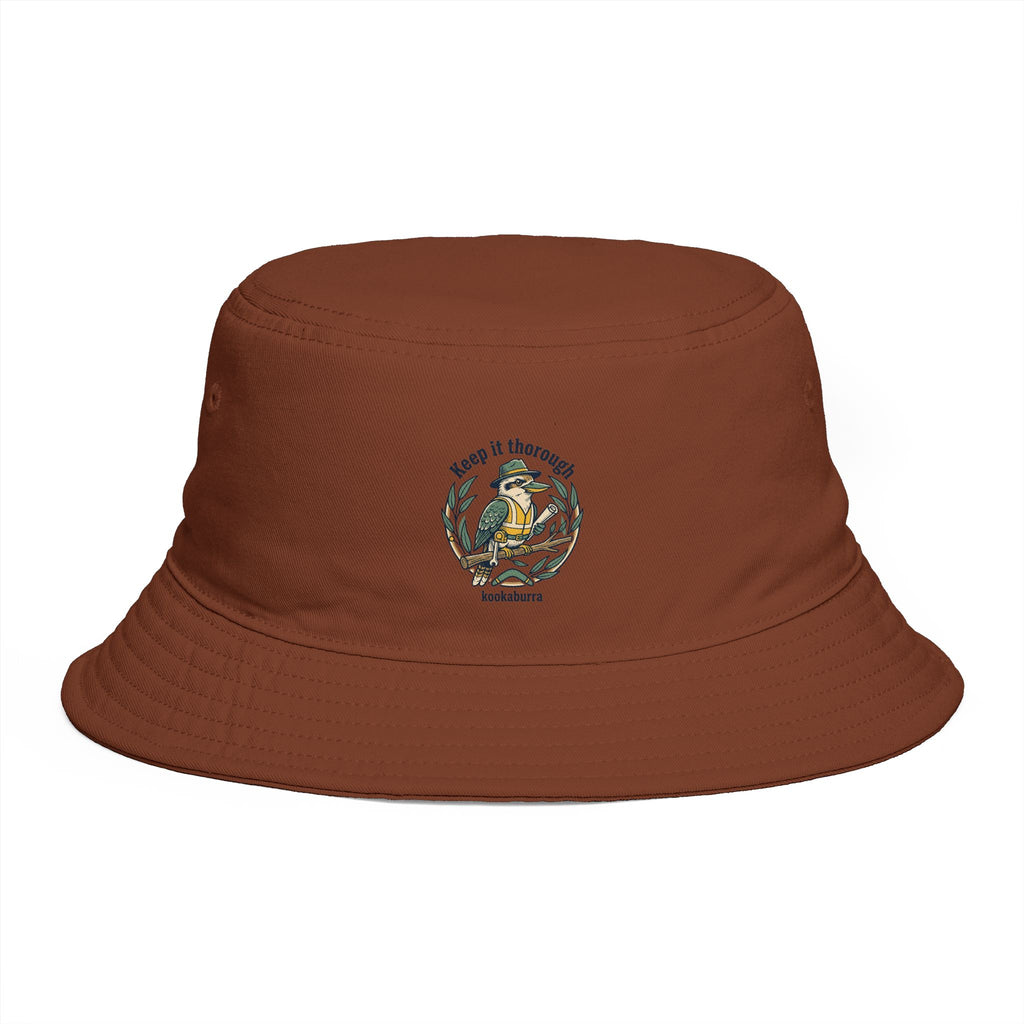 Shibby Vintage Fishing Bucket Hat — "Keep It thorough Kookaburra"