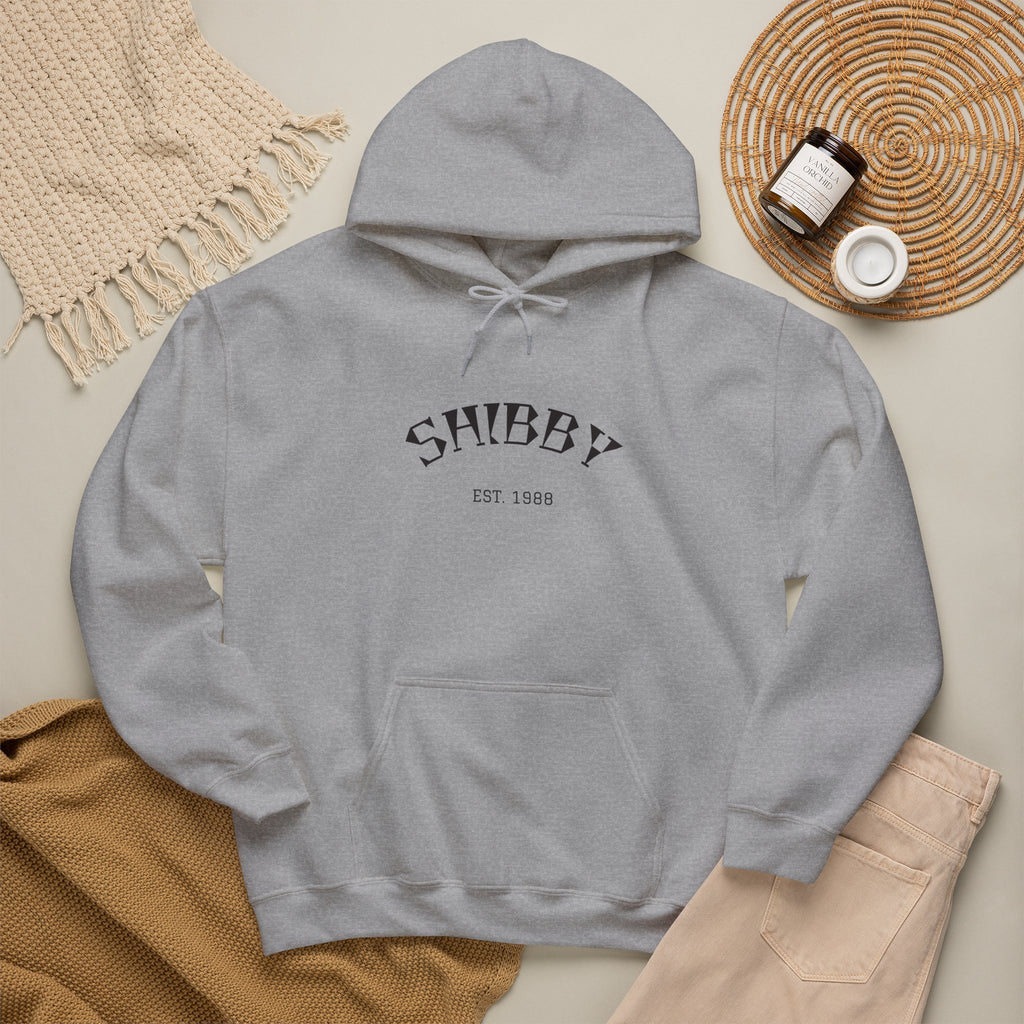Shibby Est. 1988 Hoodie – Minimal Retro Logo Pullover