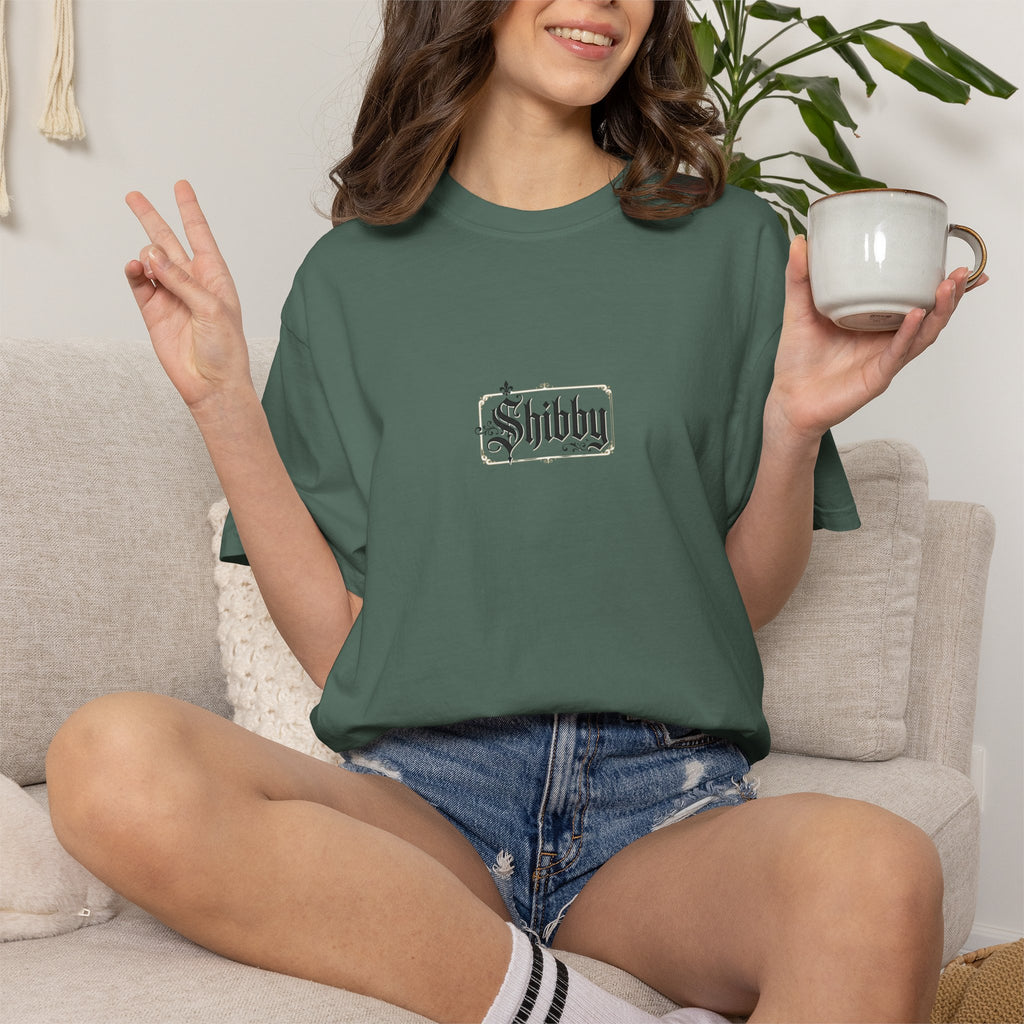 Shibby Script T-Shirt — Minimal Vintage Logo Tee