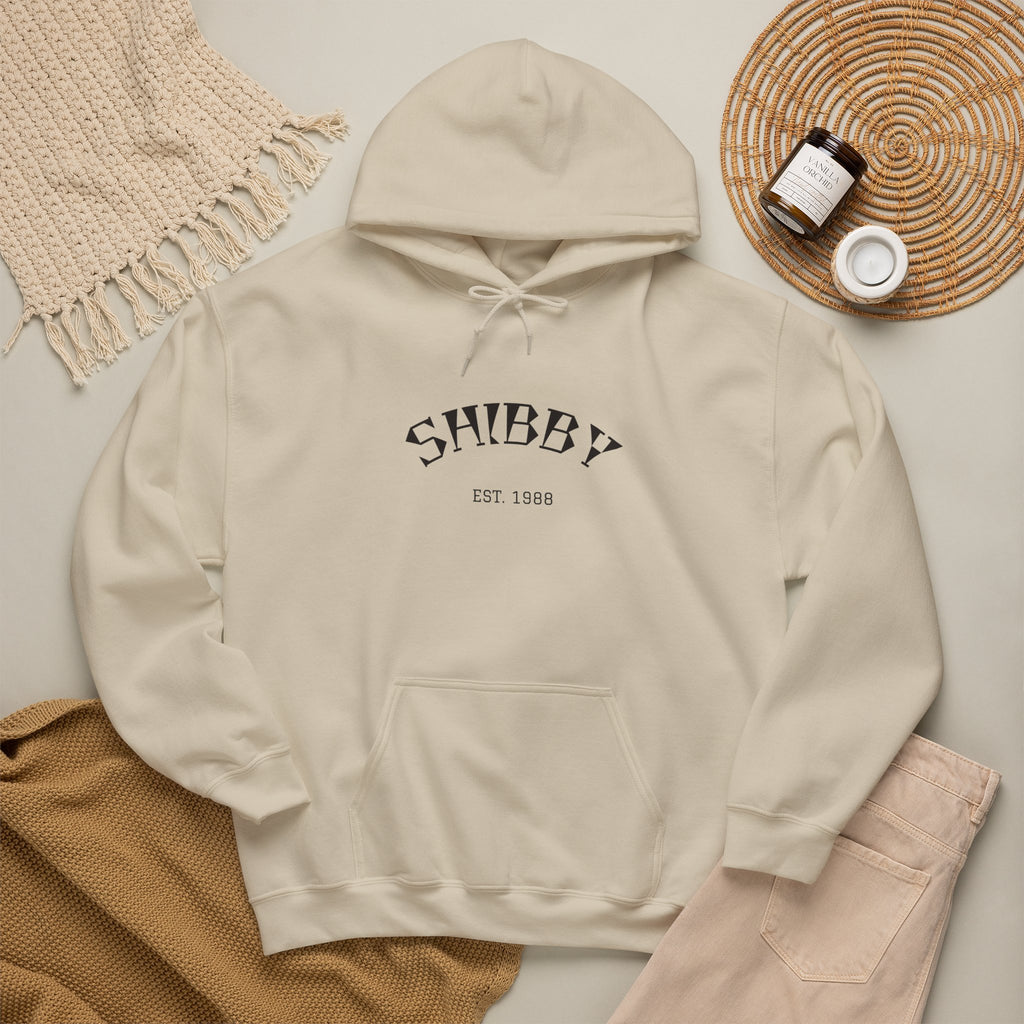 Shibby Est. 1988 Hoodie – Minimal Retro Logo Pullover