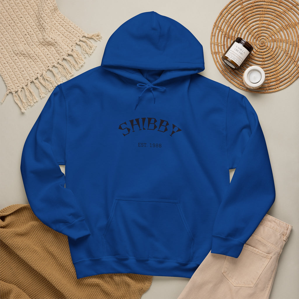 Shibby Est. 1988 Hoodie – Minimal Retro Logo Pullover
