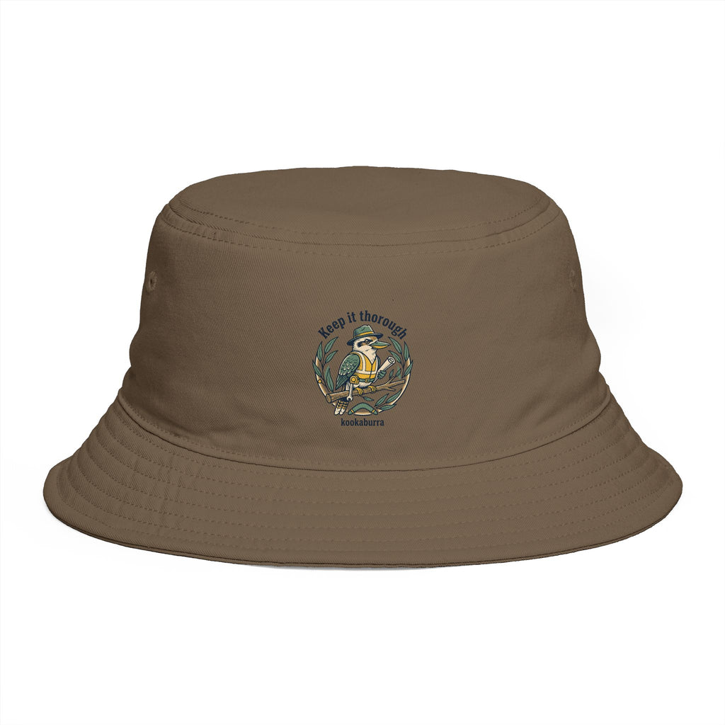 Shibby Vintage Fishing Bucket Hat — "Keep It thorough Kookaburra"