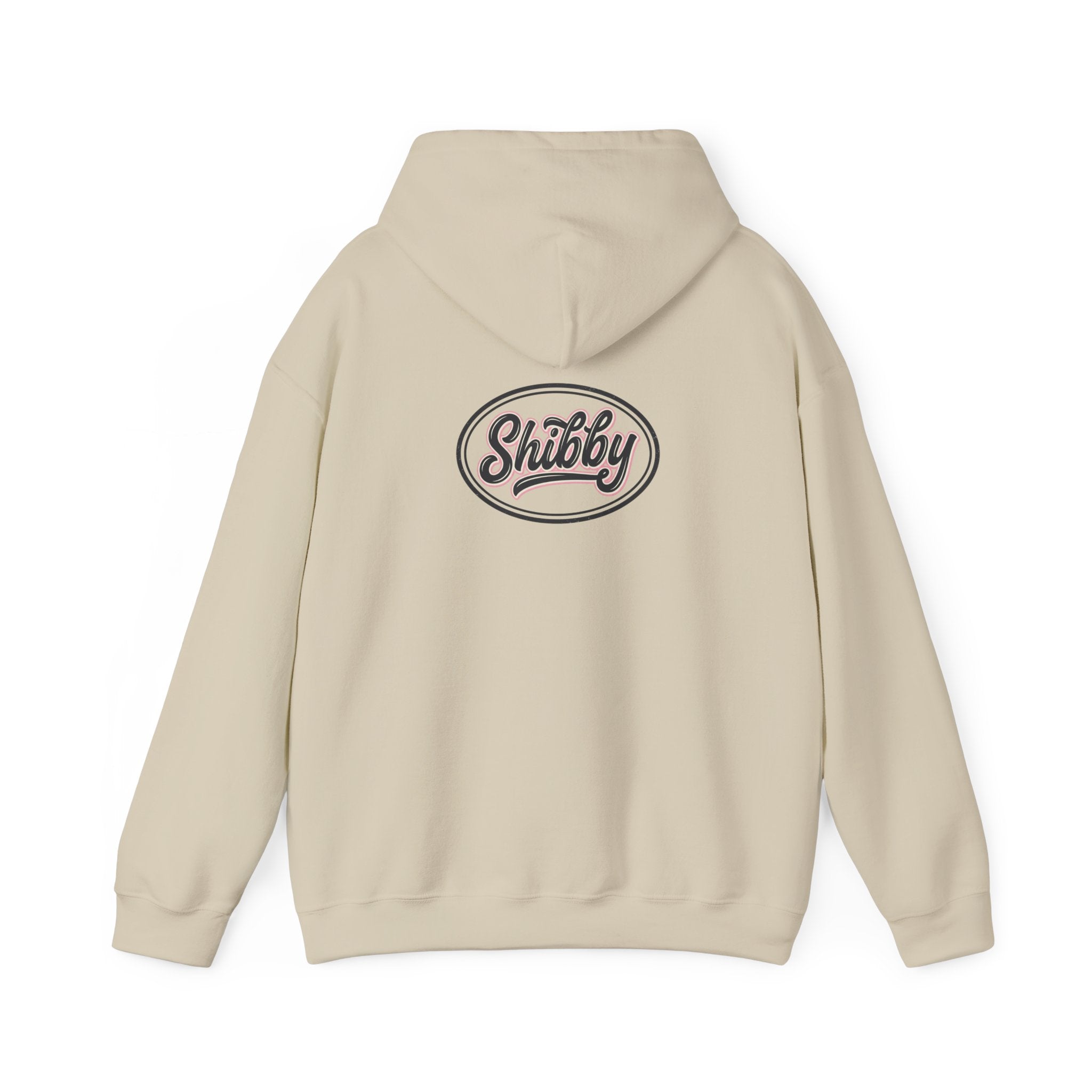 Ladies Jumpers -Shibby Logo Hoodie – Retro Script Pullover