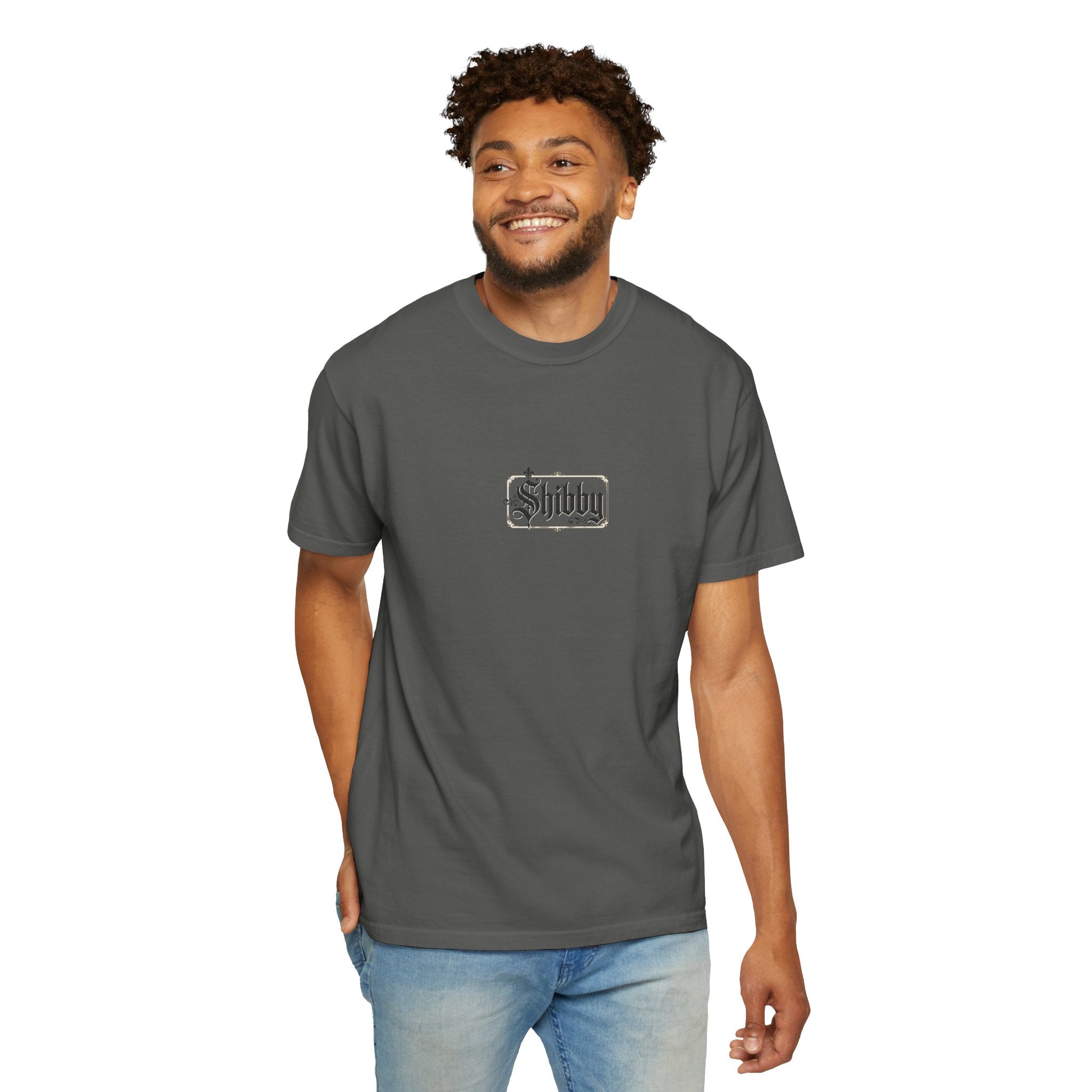 Shibby Script T-Shirt — Minimal Vintage Logo Tee
