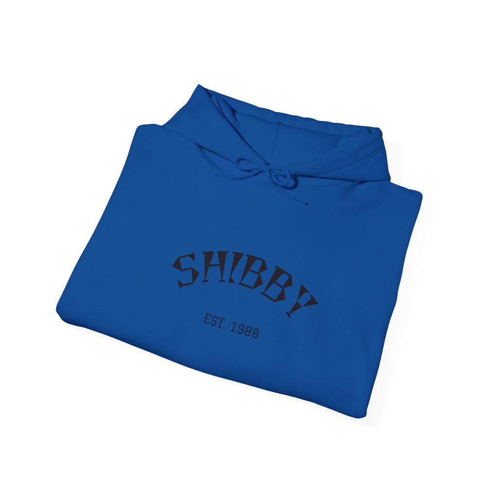 Shibby Est. 1988 Hoodie – Minimal Retro Logo Pullover