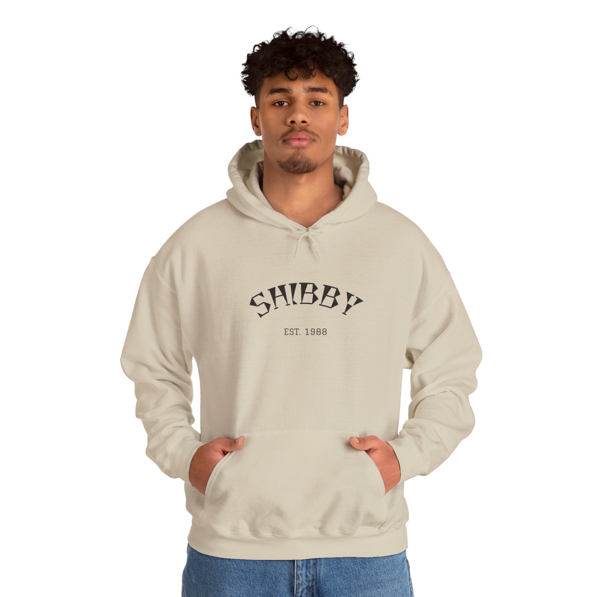Shibby Est. 1988 Hoodie – Minimal Retro Logo Pullover