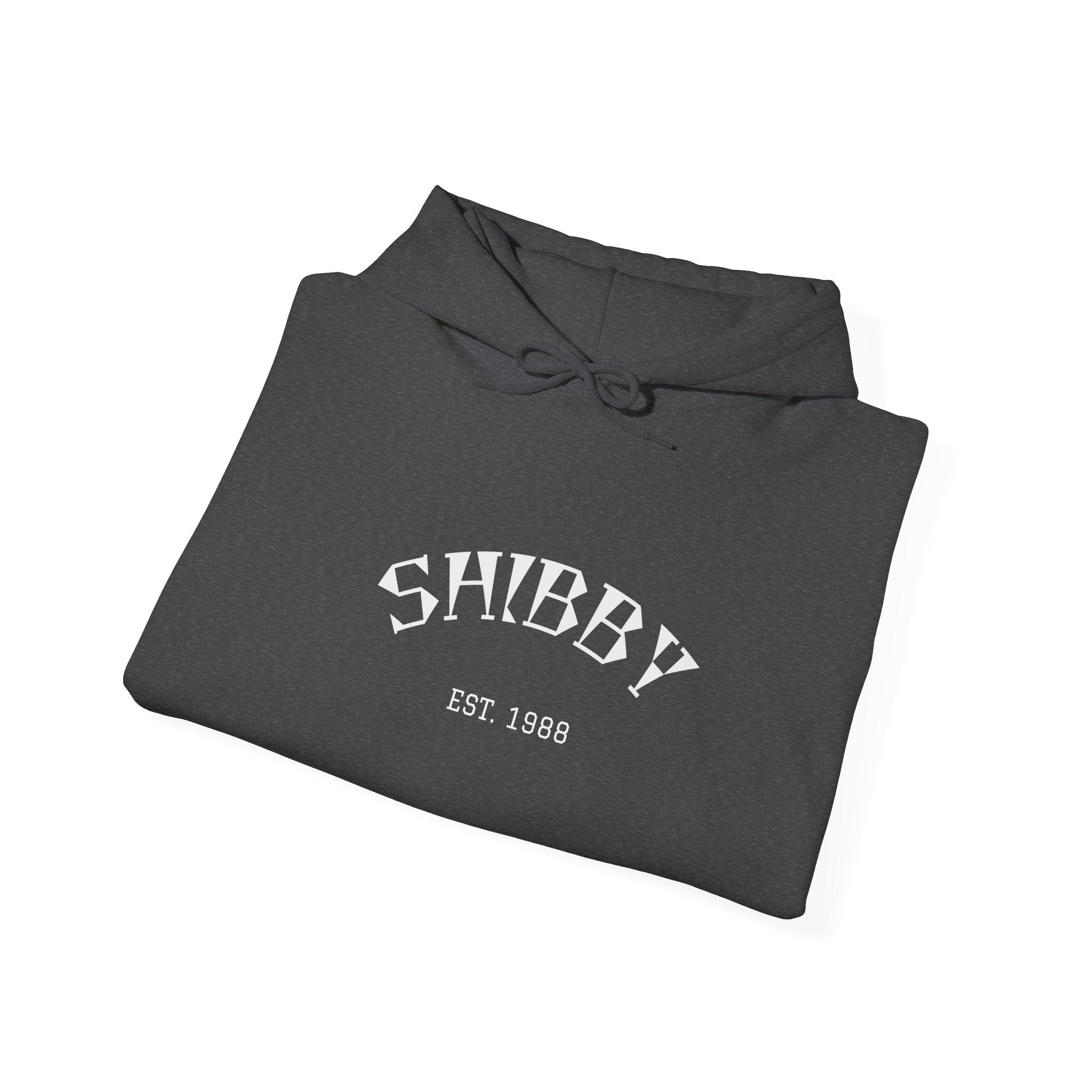 Shibby Est. 1988 Hoodie – Minimal Retro Logo Pullover