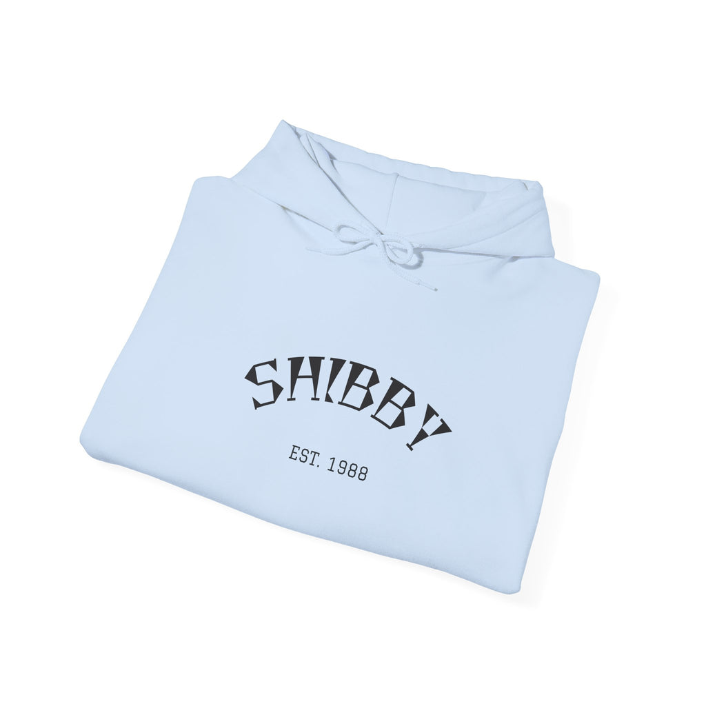 Shibby Est. 1988 Hoodie – Minimal Retro Logo Pullover