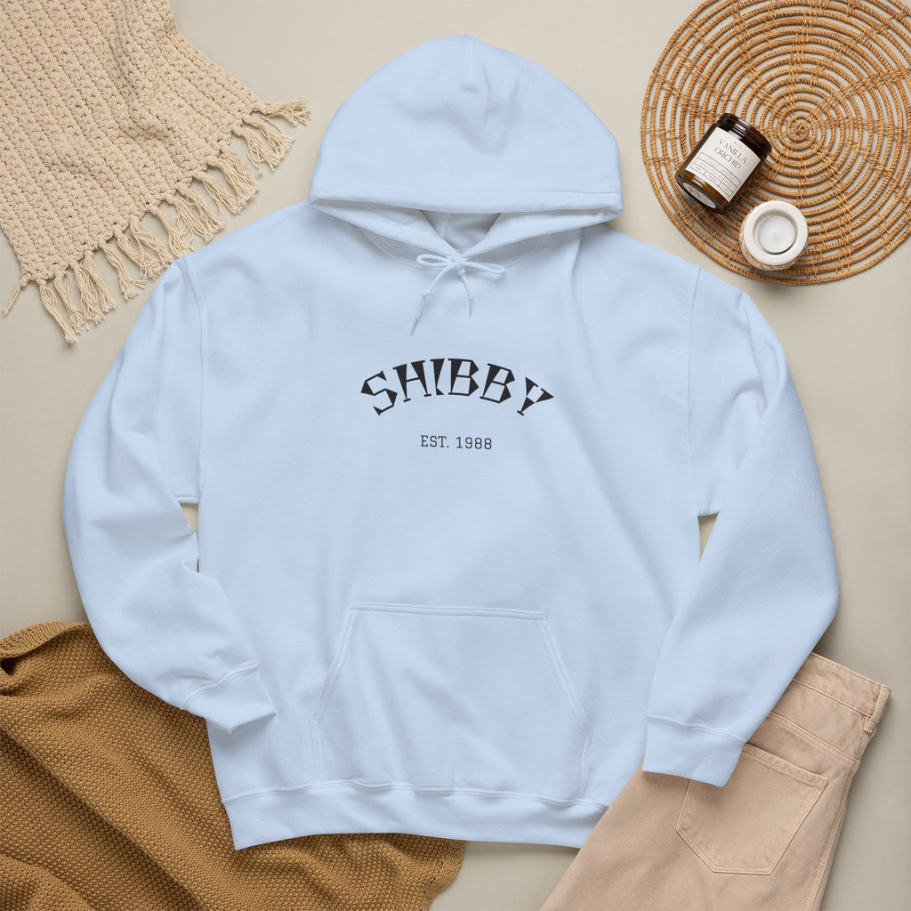 Shibby Est. 1988 Hoodie – Minimal Retro Logo Pullover