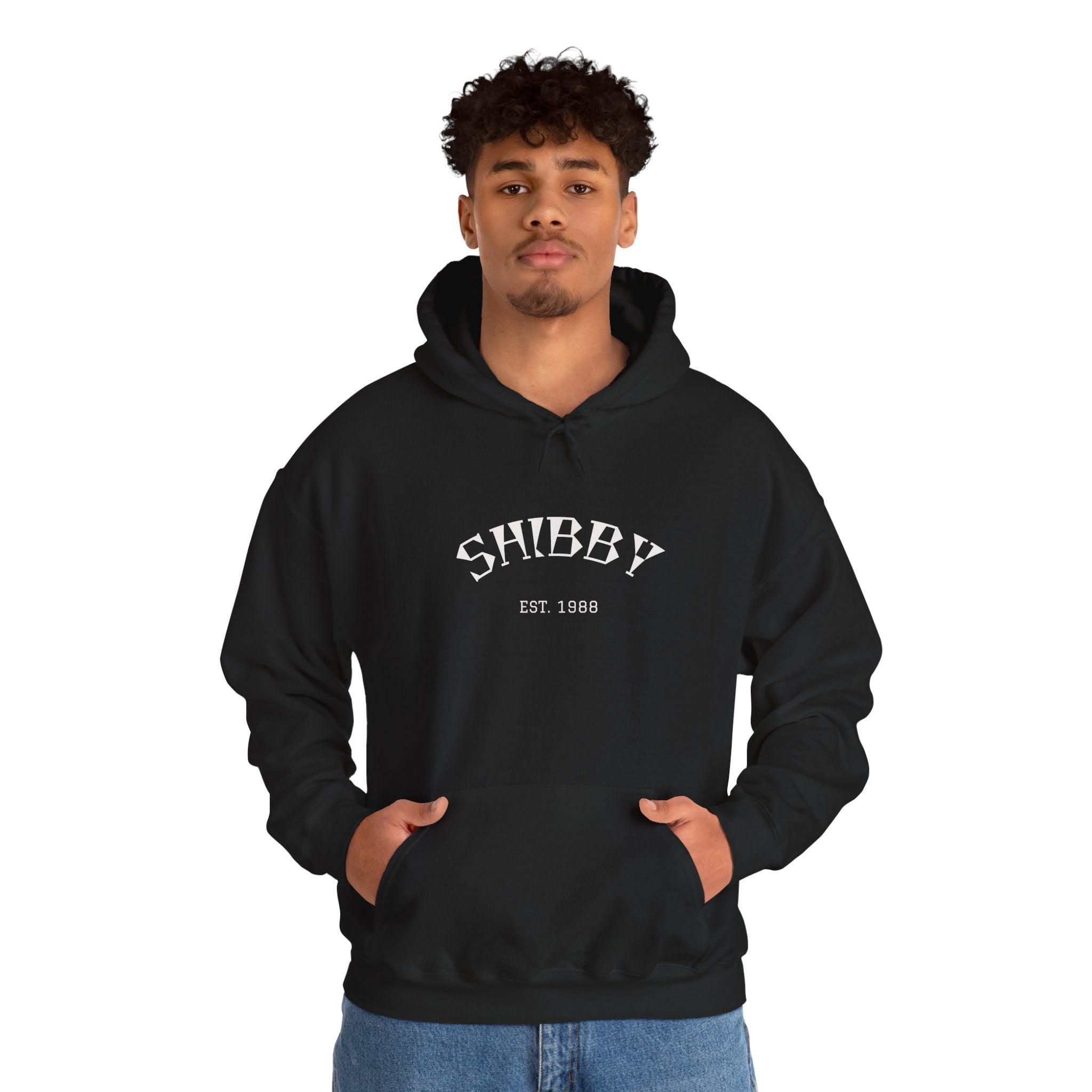 Shibby Est. 1988 Hoodie – Minimal Retro Logo Pullover