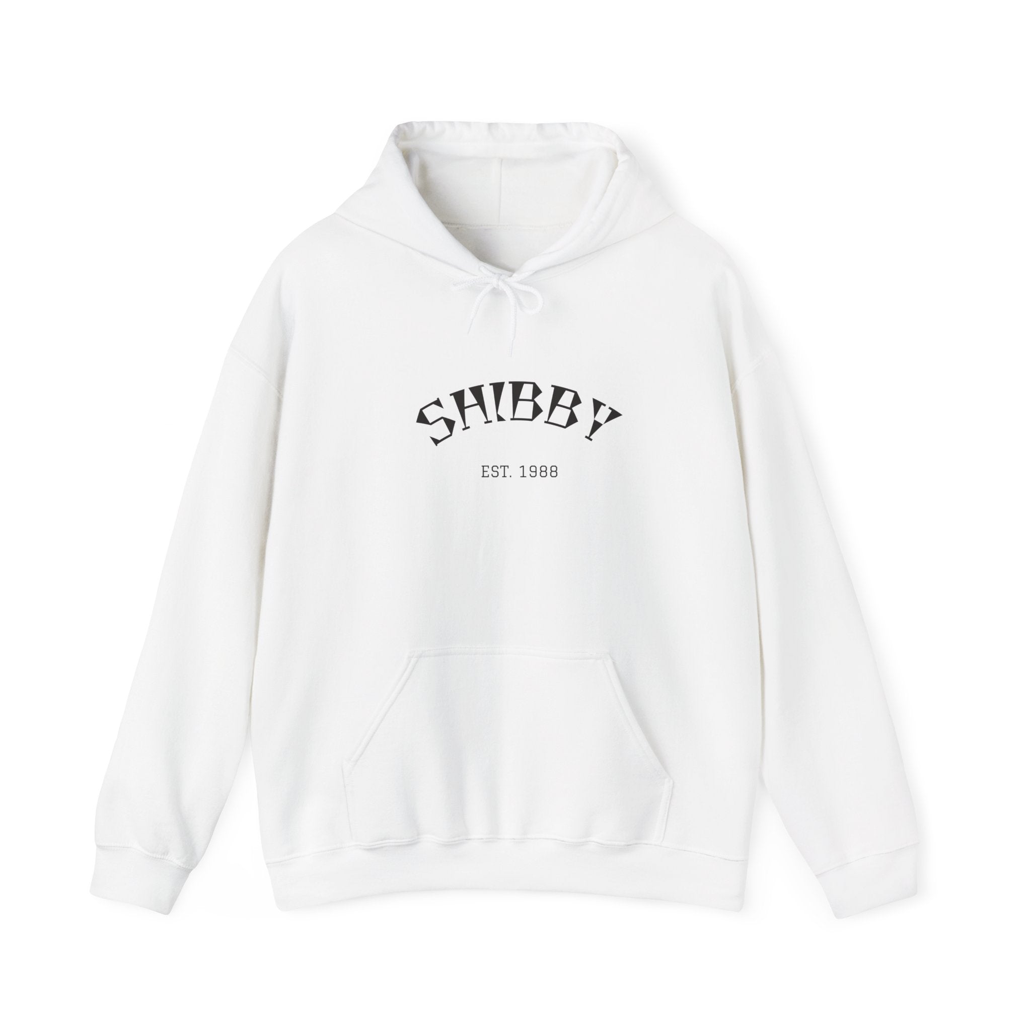 Shibby Est. 1988 Hoodie – Minimal Retro Logo Pullover