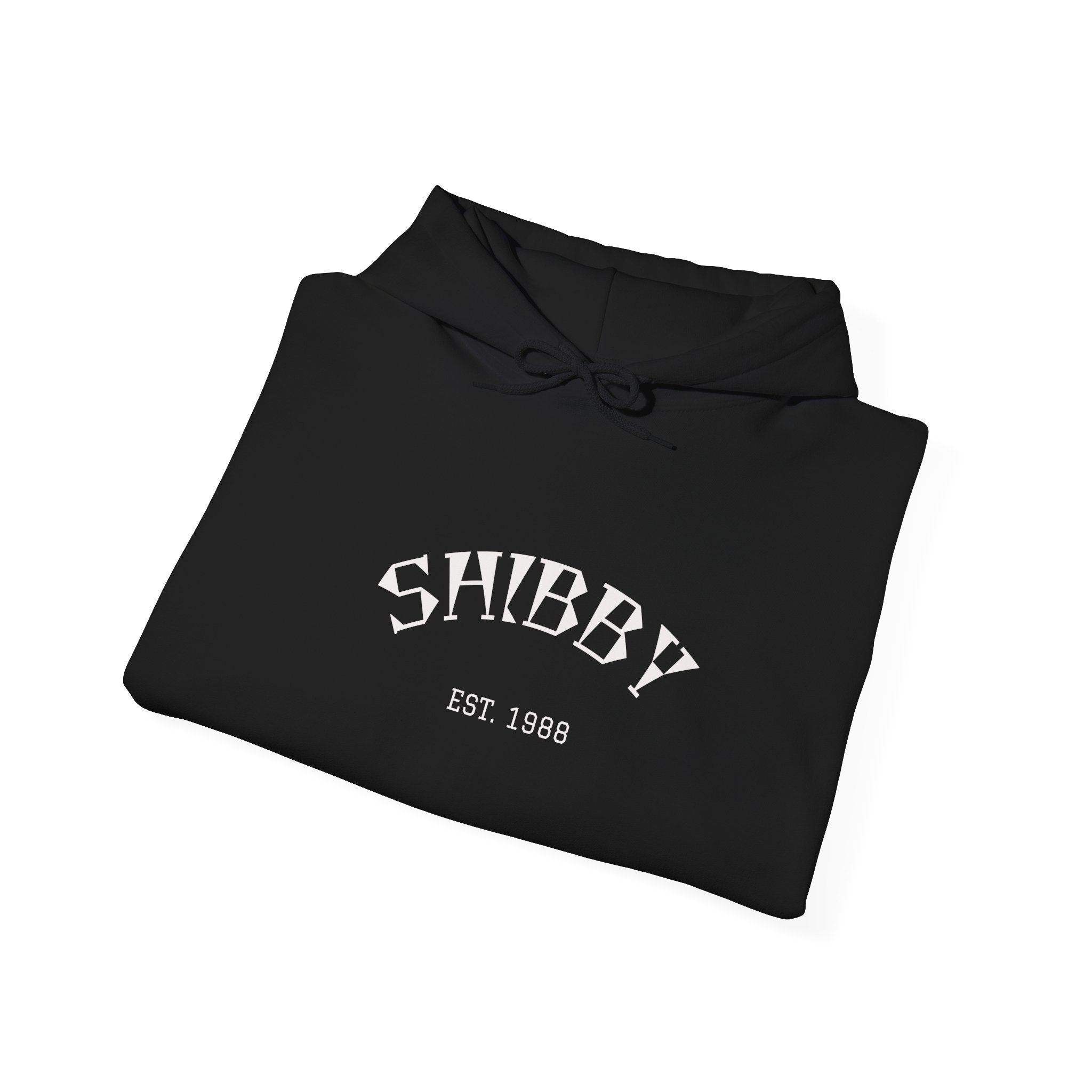Shibby Est. 1988 Hoodie – Minimal Retro Logo Pullover